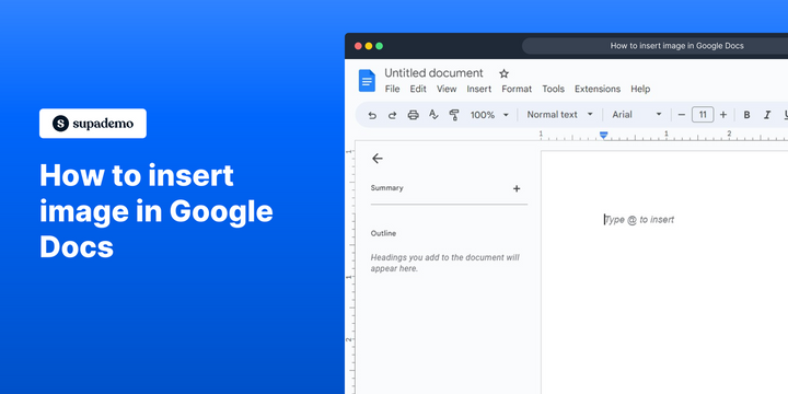 How to insert image in Google Docs