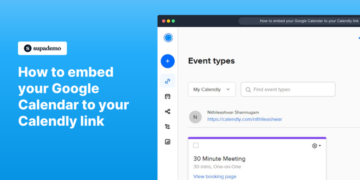 How to embed your Google Calendar to your Calendly link