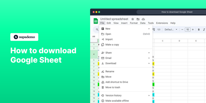 How to download a Google Sheet