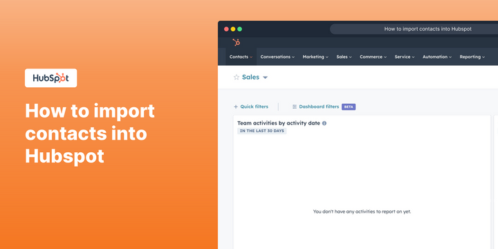 How to import contacts into Hubspot