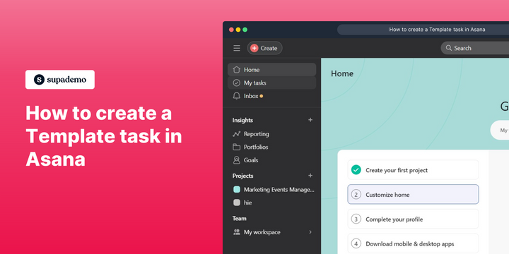 How to create a Template task in Asana