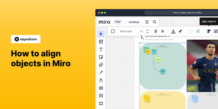 How to align objects in Miro