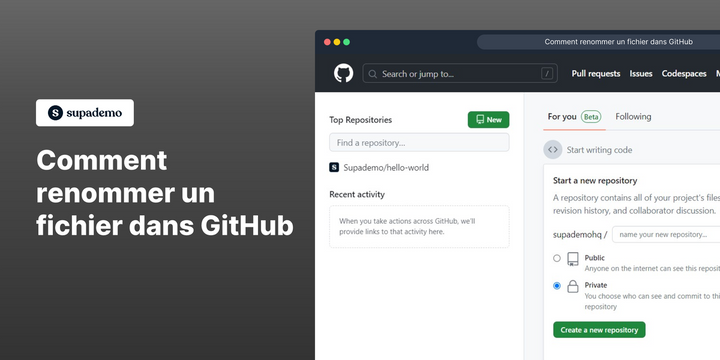 Comment renommer un fichier dans GitHub