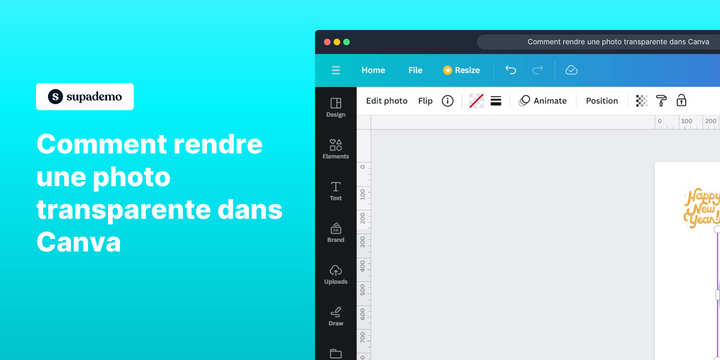 Comment rendre une photo transparente dans Canva