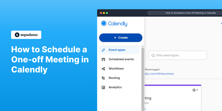 How to schedule a one-off meeting in Calendly