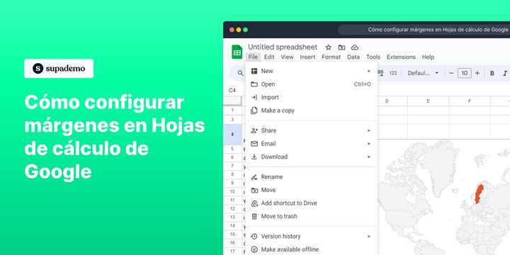 Cómo configurar márgenes en Hojas de cálculo de Google