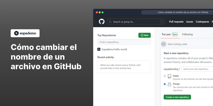 Cómo cambiar el nombre de un archivo en GitHub