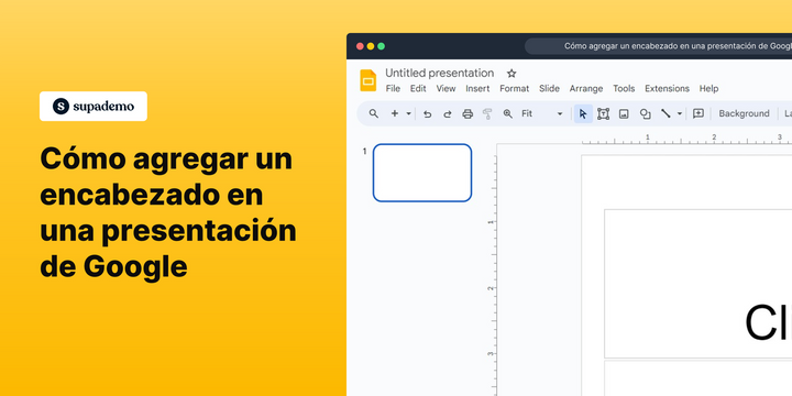 Cómo agregar un encabezado en una presentación de Google