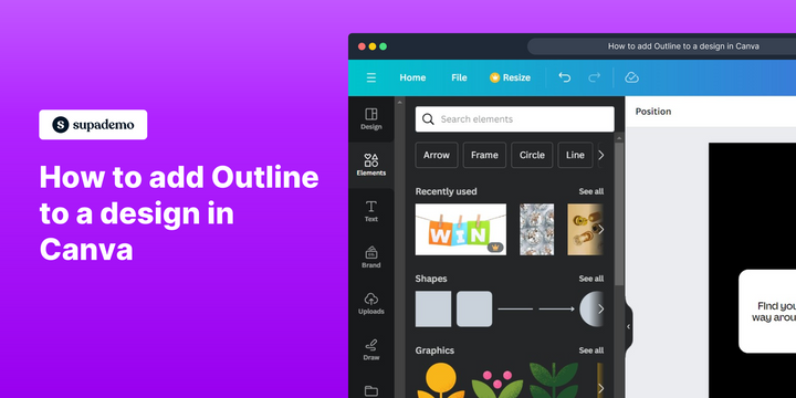 How To Add Outline In Canva Design