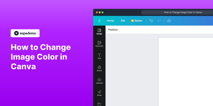 How to change image color in Canva