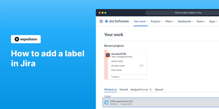 How to add a label in Jira