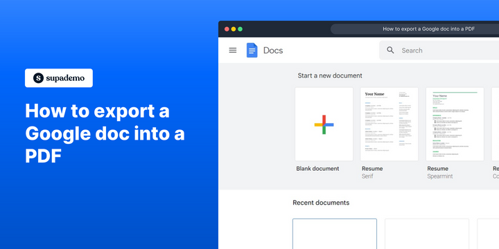 How to export a Google doc into a PDF