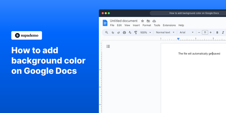 How to add background color on Google Docs