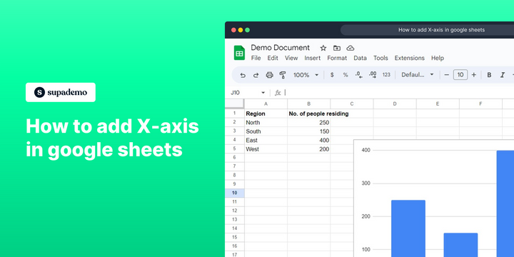 How to add X-axis in google sheets