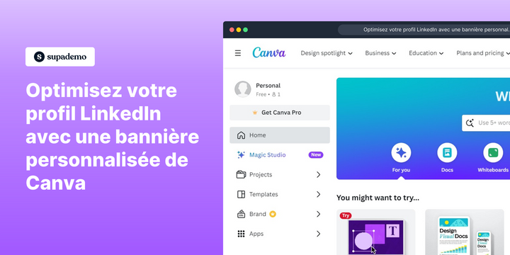 Optimisez votre profil LinkedIn avec une bannière personnalisée de Canva