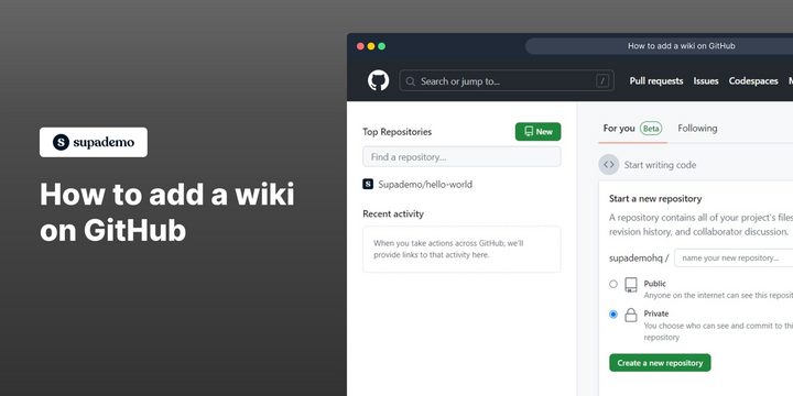 How to add a wiki on GitHub