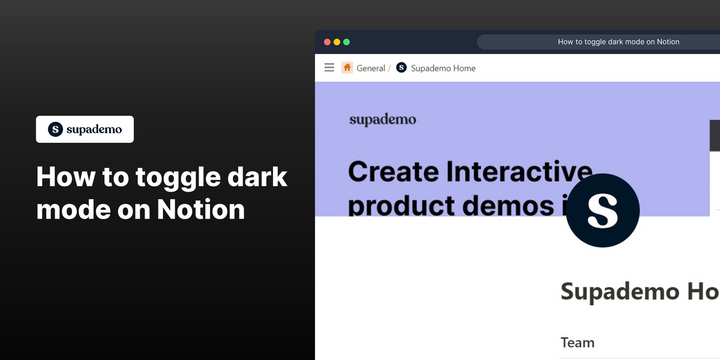 How to toggle dark mode on Notion