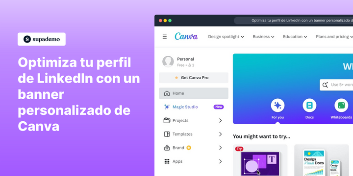 Optimiza tu perfil de LinkedIn con un banner personalizado de Canva