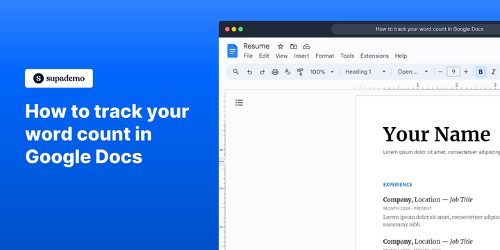 How to track your word count in Google Docs