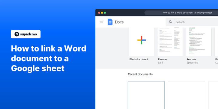 How to link a Word document to a Google sheet