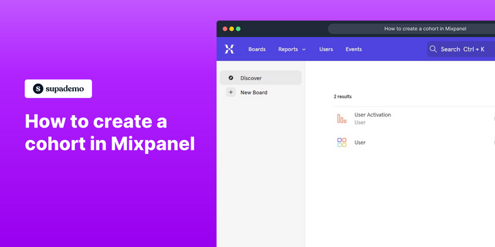 How to create a cohort in Mixpanel