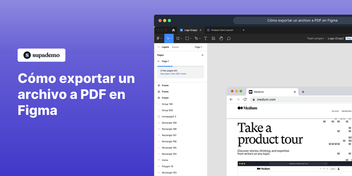 Cómo exportar archivos a PDF en Figma