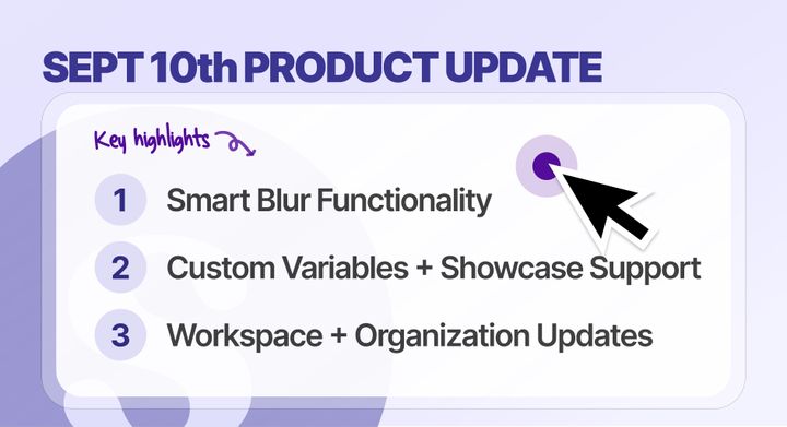 Smart Blur, Showcase & Custom Variables, Workspace Upgrades