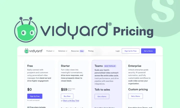 Vidyard Pricing cover