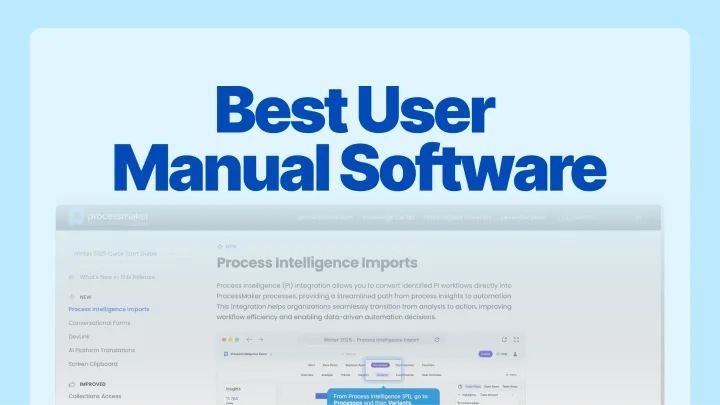 Feature image showing a screenshot of ProcessMaker's documentation with a Supademo embed