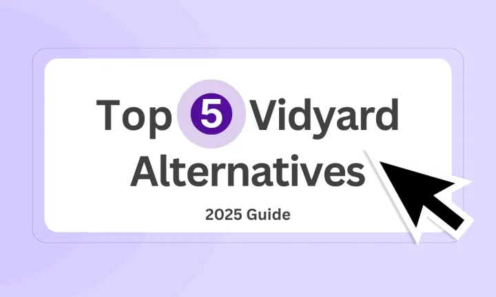 Feature image showing the 5 best Vidyard alternatives & competitors.