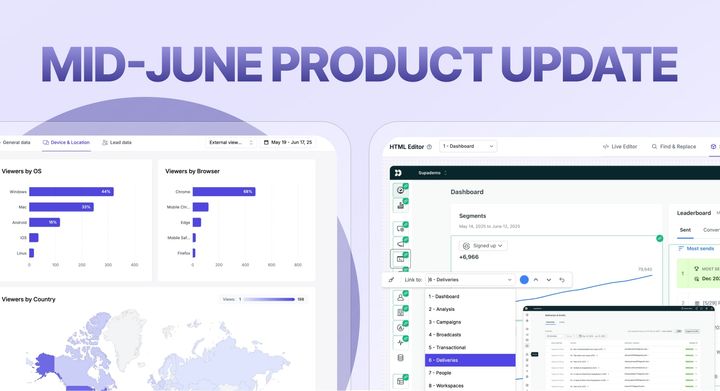Mid June Product Update