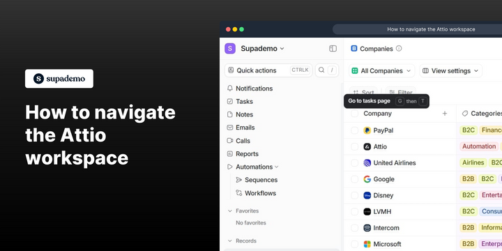How to Navigate the Attio Workspace
