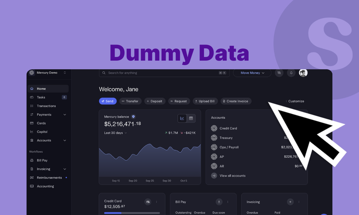 dummy data cover