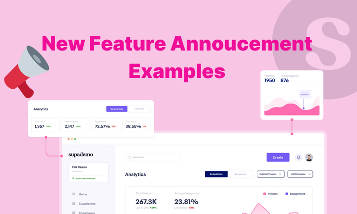 New feature announcement examples