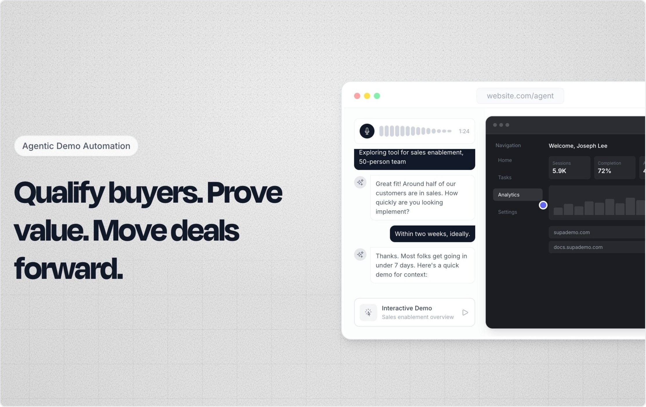AI Demo Agent: Run Product Demos & Qualification on Autopilot | Supademo